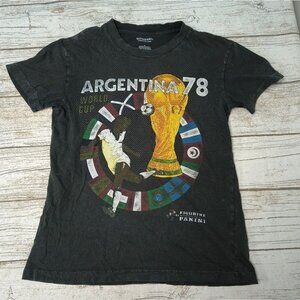 Argentina World Cup 78 Graphic Black T Shirt Size XS